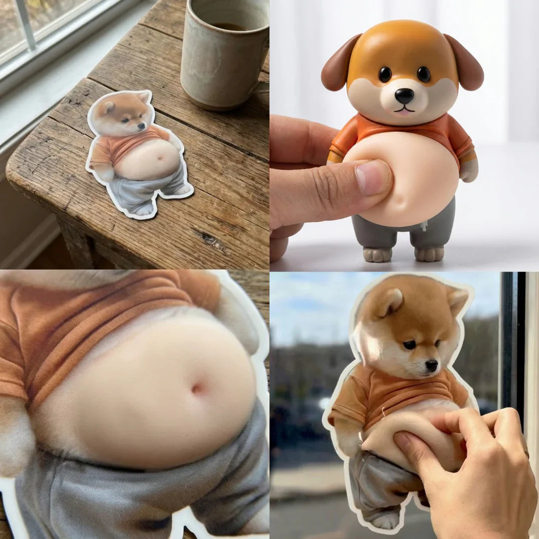 Chubby Shiba Silicone Sticker Protector
