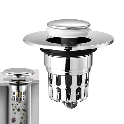 Bathroom Sink Plug Pop-Up Drain Filter