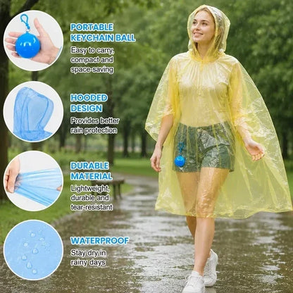 Pocket Sized Raincoat Keychain