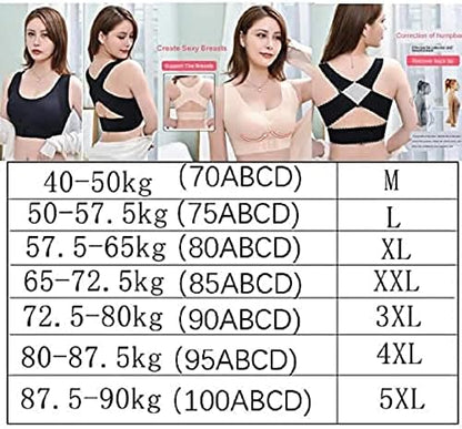 Posture correction bras for women full coverage and lift criss-cross front wire