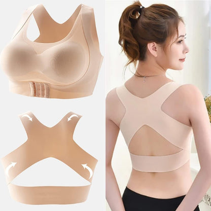Posture correction bras for women full coverage and lift criss-cross front wire