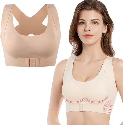 Posture correction bras for women full coverage and lift criss-cross front wire