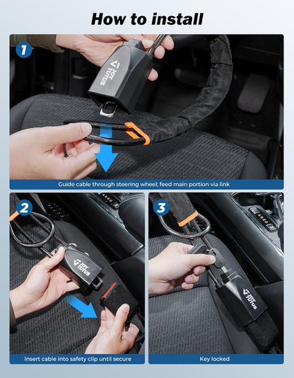 Car Seat Belt Lock with 3 Keys
