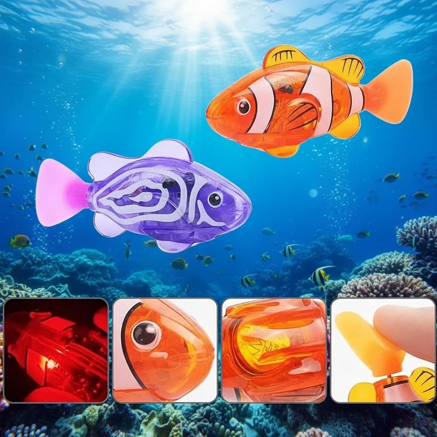 AquaGlow Magic Fish – Water-Activated LED Swimming Toy (8PCS)