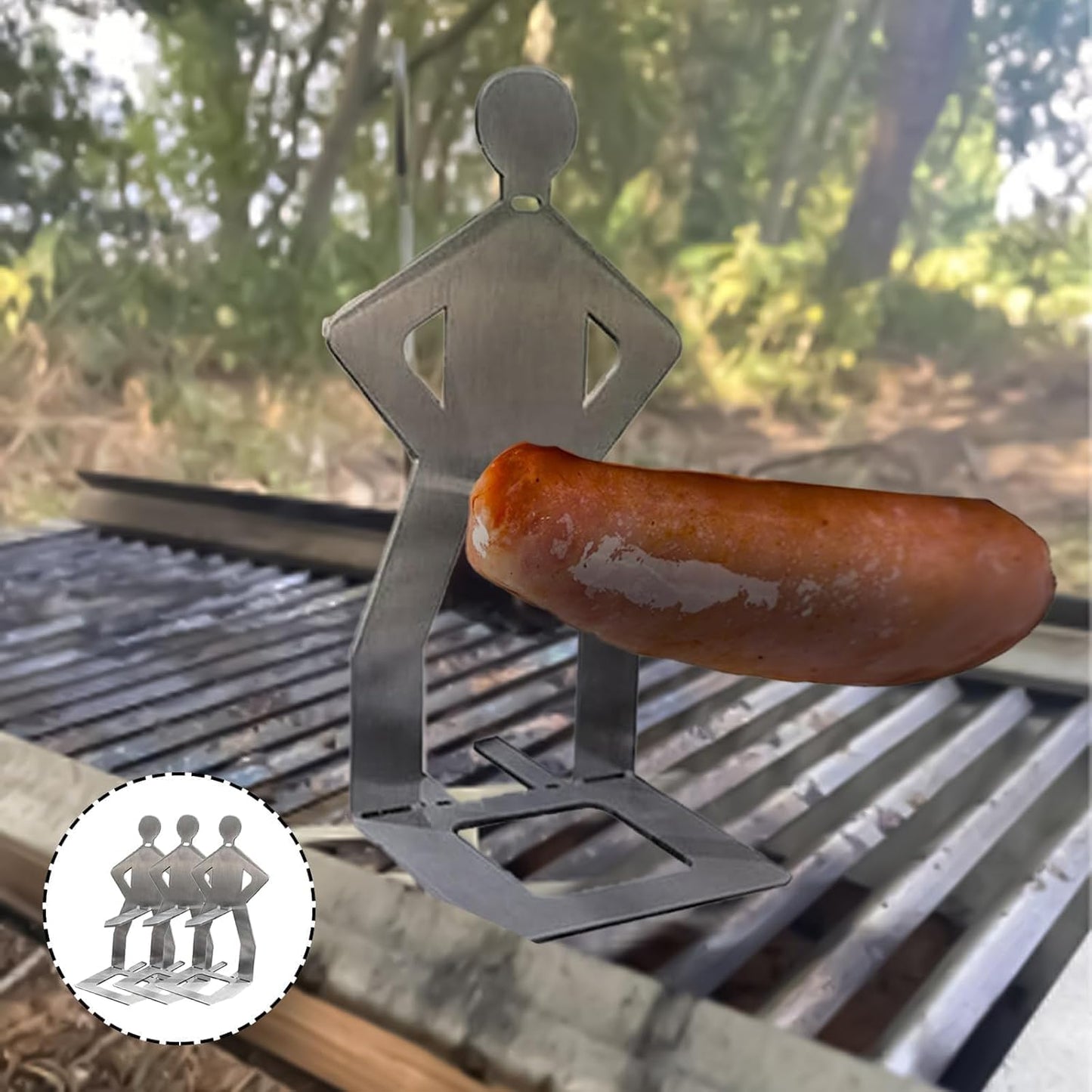 Camping Grill & BBQ Stand Set, Premium BBQ Accessories for Men