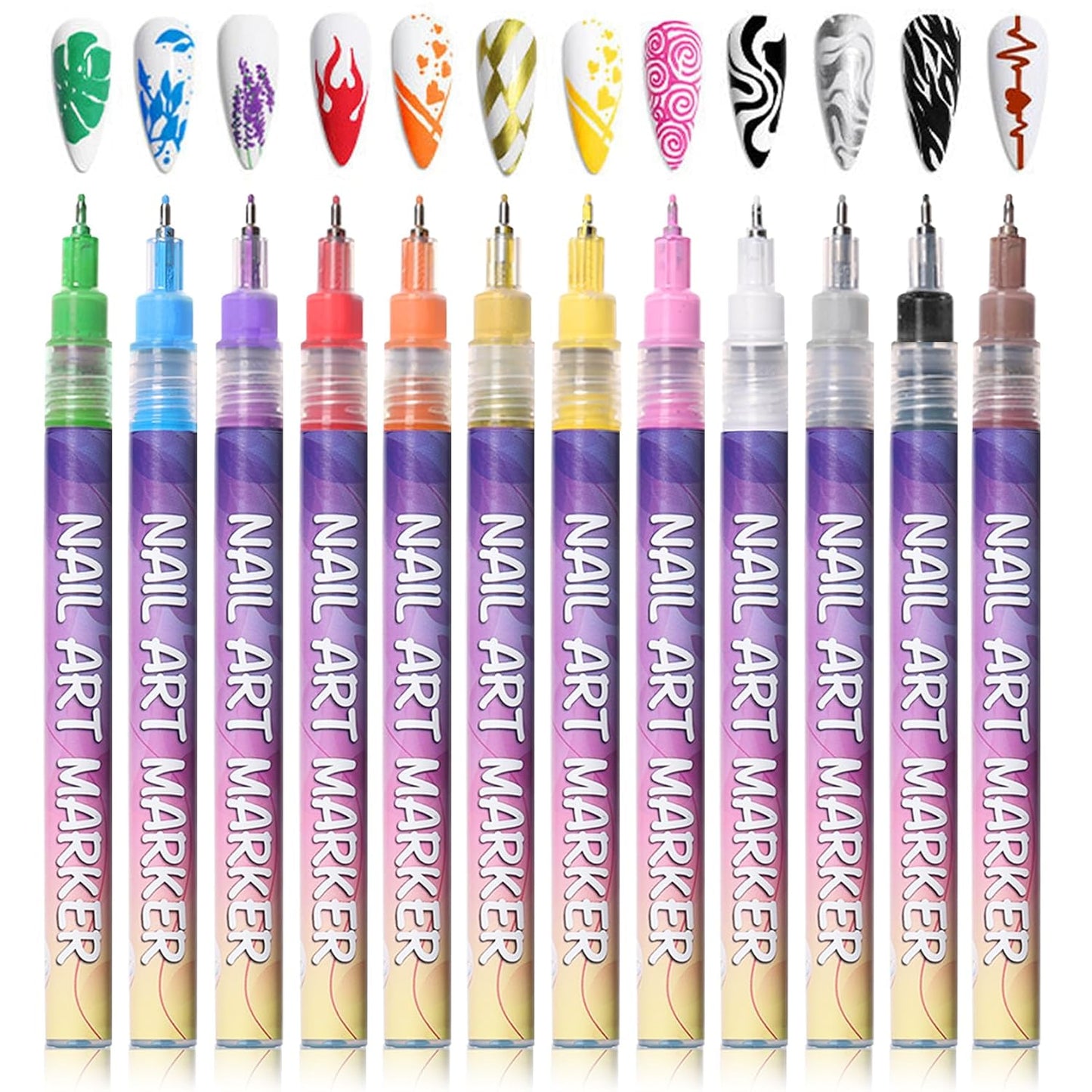 Nail Art Pens Set Fine Tips