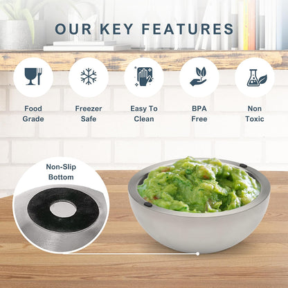 Stainless Steel Dip Chiller Bowl