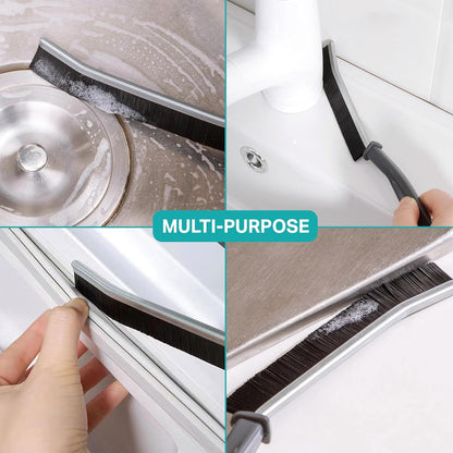 Black Hard Bristle Crevice Cleaning Brush