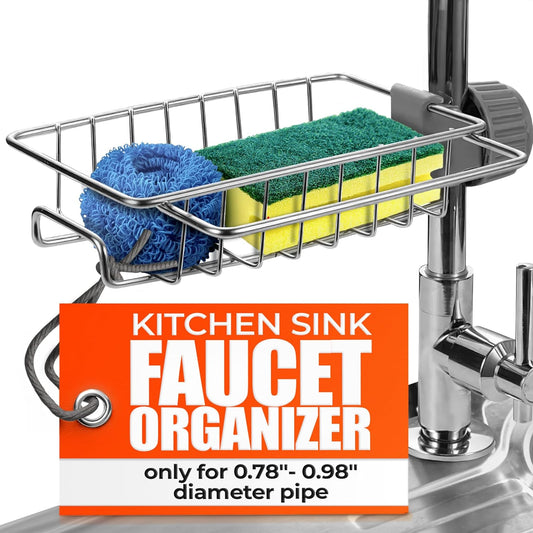 Faucet Sponge Holder for Kitchen Sink