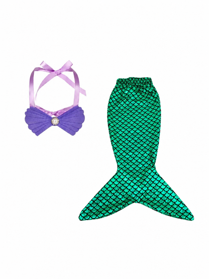 Kids Mermaid Tail Costume Set