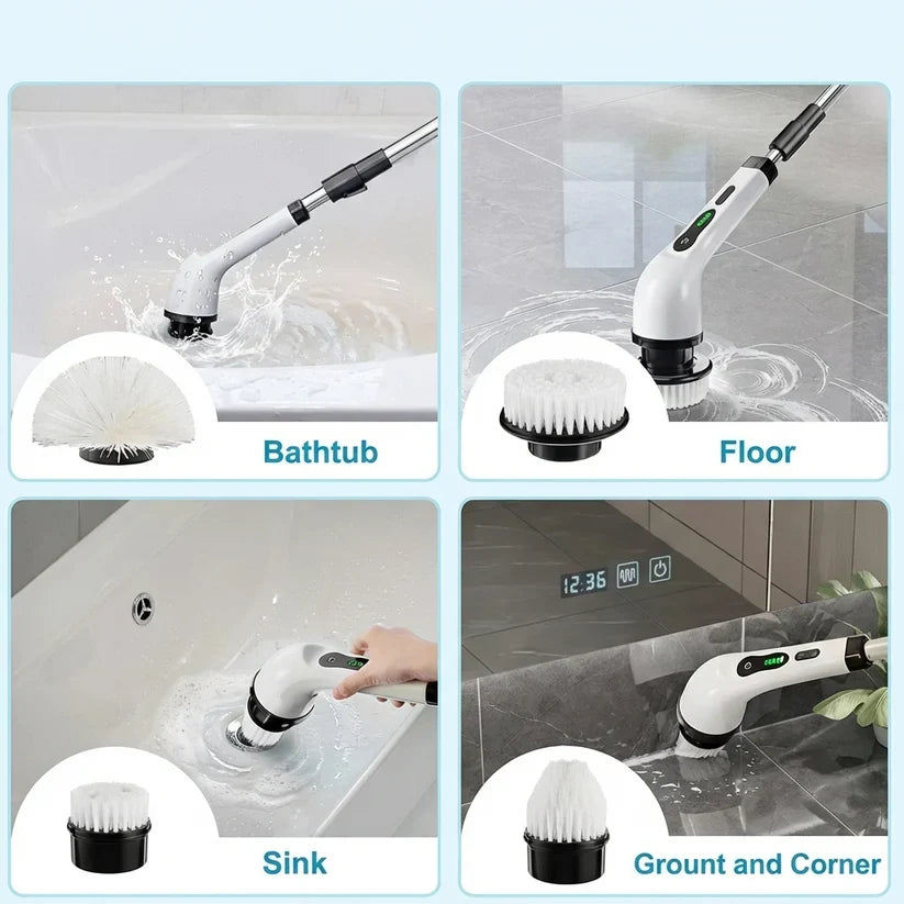 9-in-1 PowerScrub Electric Spin Cleaning Brush
