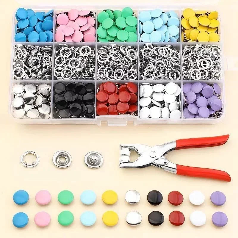 Metal Buttons Solid Plier Tool Set