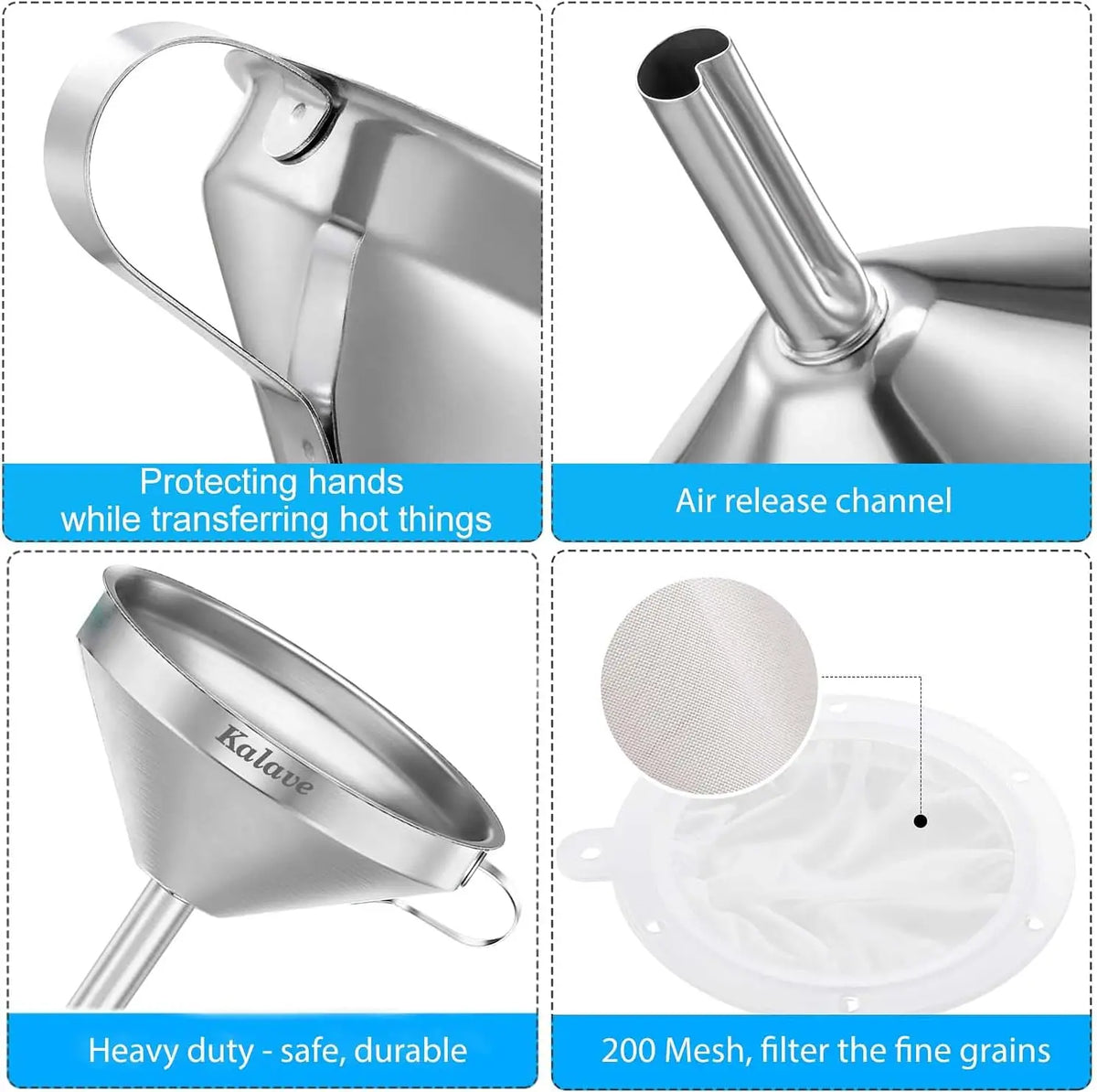 Premium Stainless Steel Funnel