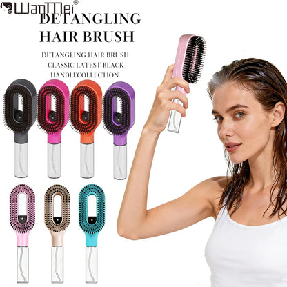 2in1 Spray Hair Brush Detangling Scalp Massage Comb