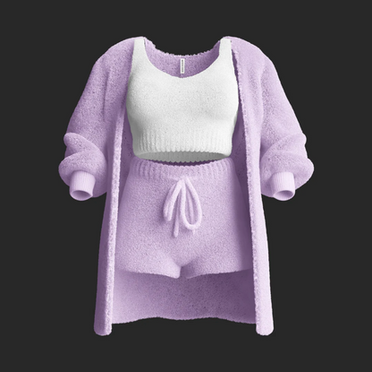 LuxCozy Knit Lounge Set
