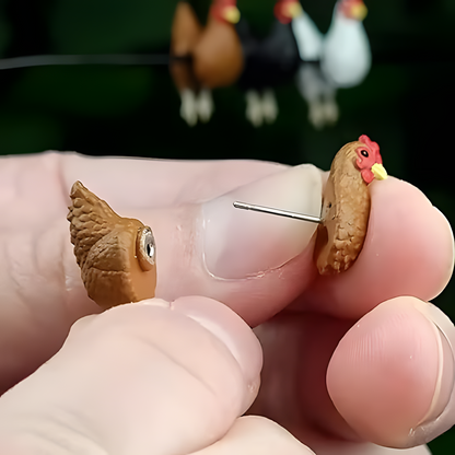 Cluckin’ Cute Chicken Earrings