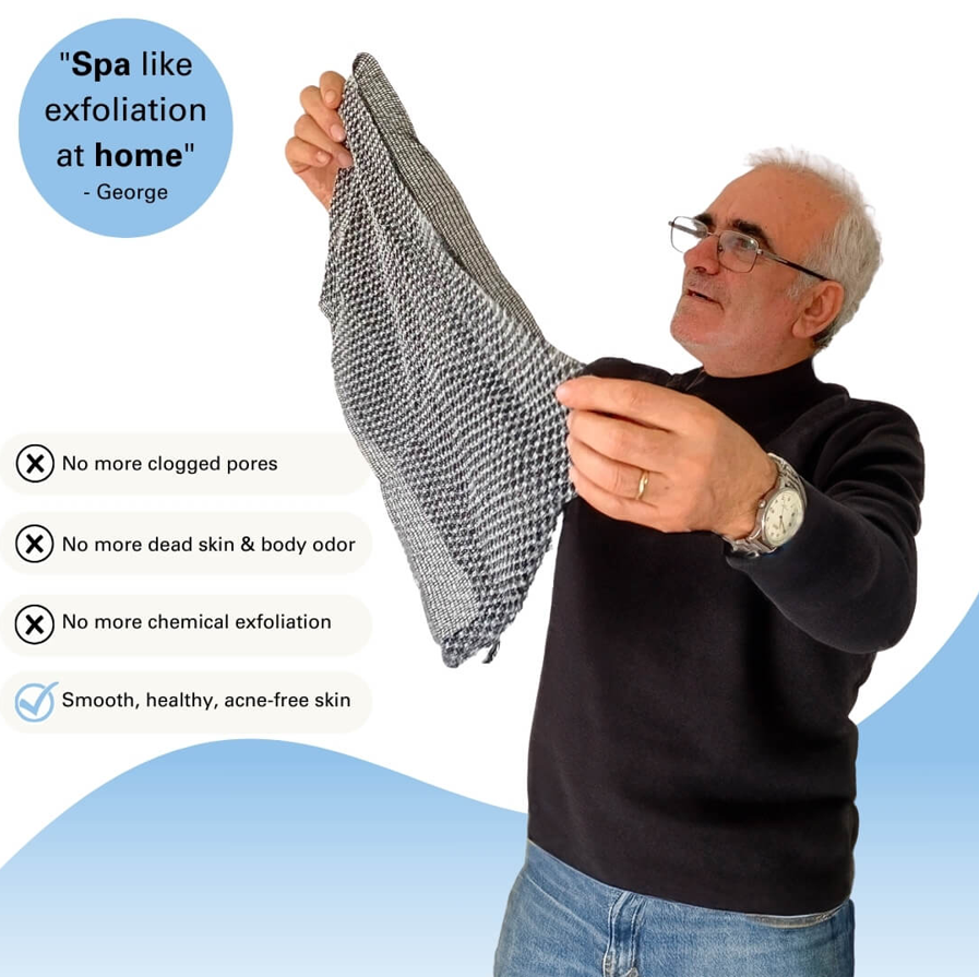 Long Exfoliating Shower Towel