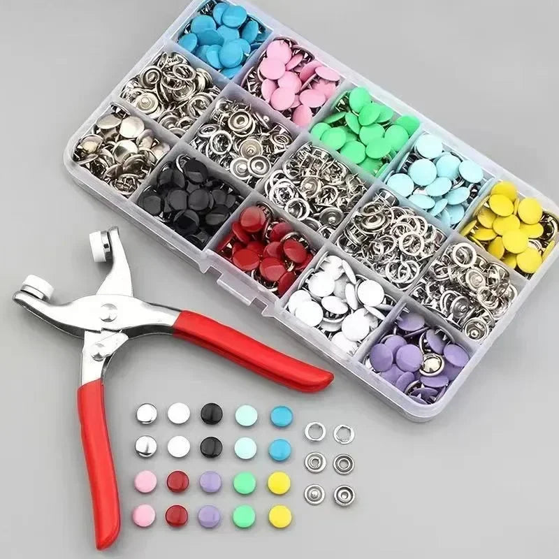 Metal Buttons Solid Plier Tool Set
