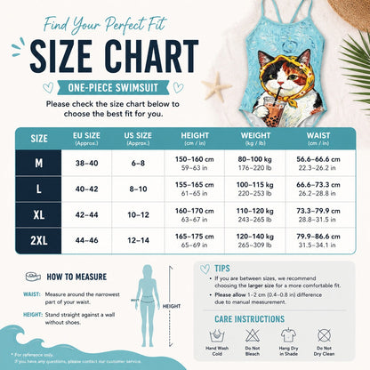 Bubble Tea Lover Cat Swimsuit