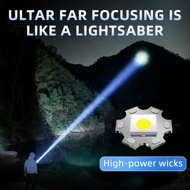 Super Bright 100000 Lumens Rechargeable LED Flashlight
