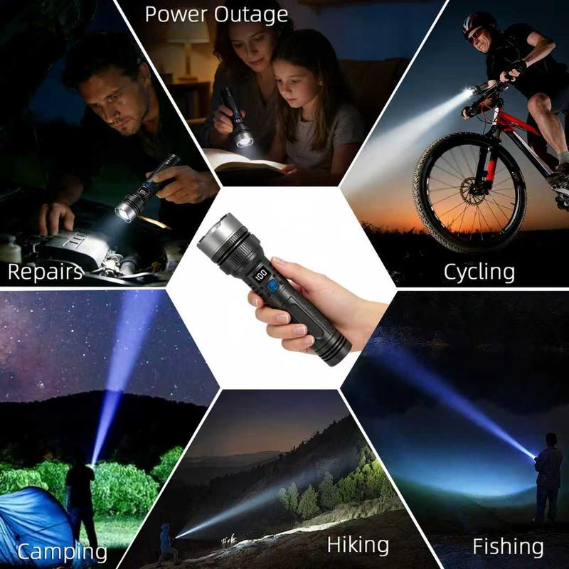Super Bright 100000 Lumens Rechargeable LED Flashlight
